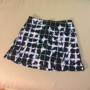 Lady Hagen Black Printed Golf Tennis Skirt 6